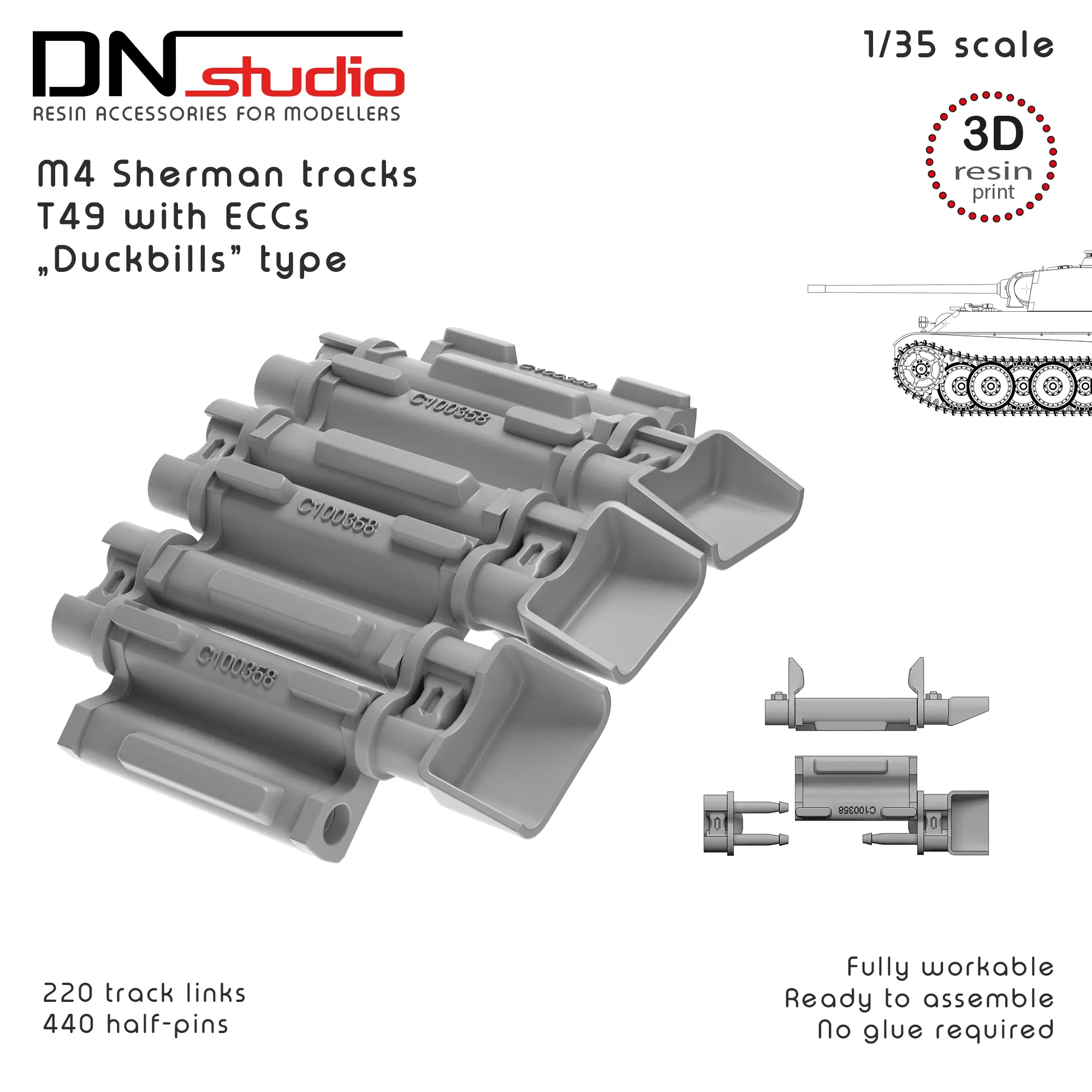 Duckbills on the Sherman Tank – and Why They Matter for 1/35 Scale Model Tracks