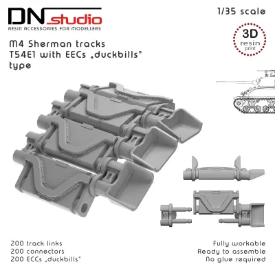 M4 Sherman T54E1 type with ECCs "duckbills" - 357