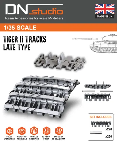 Tiger II King Tiger Single chain link - Late type - 568